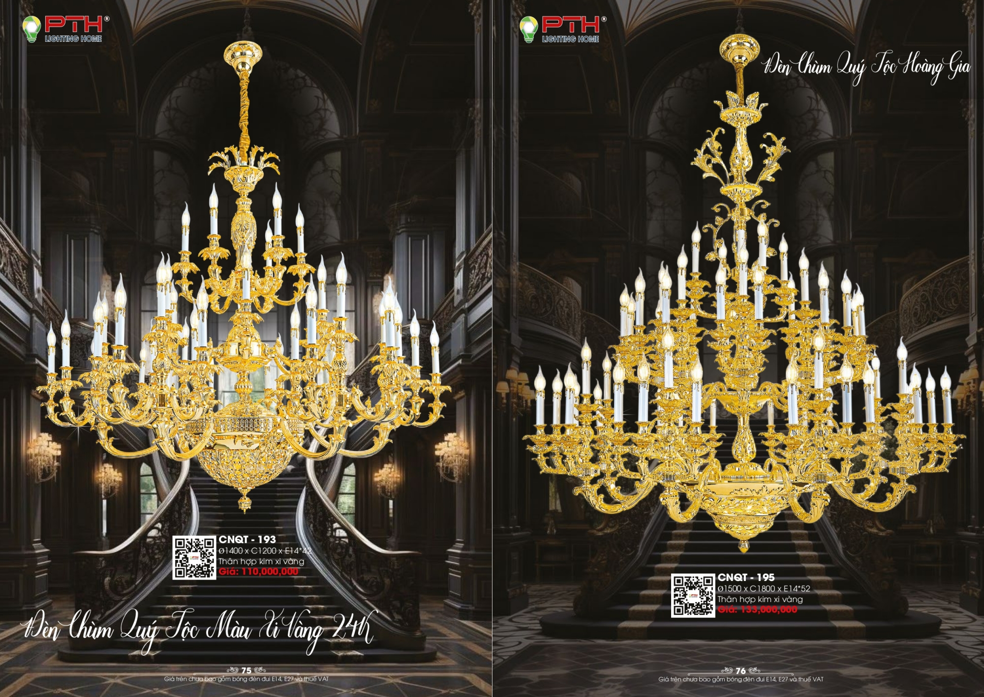 Bảng giá đèn trang trí PTH Lighting Home 2026